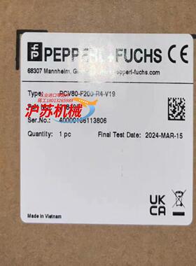 倍加福PCV80-F200-R4-V19传感器