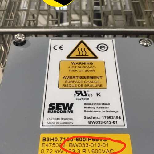 全新SEW制动电阻型号BW033-012-01全新4台