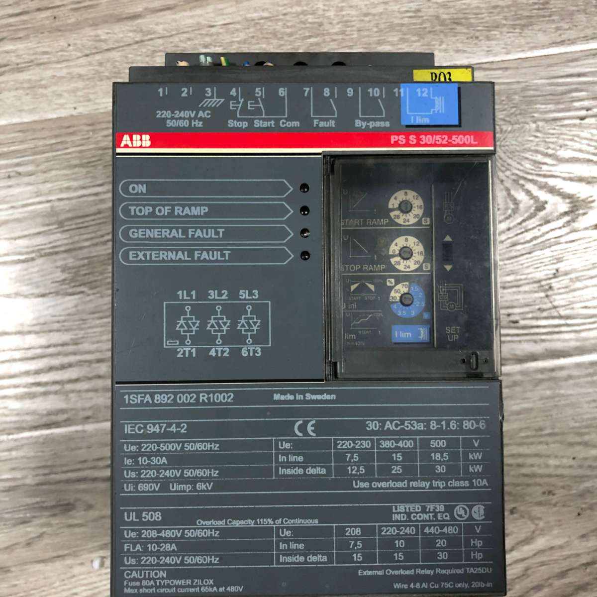 成色新  PS S 30/52-500L 1SFA 8