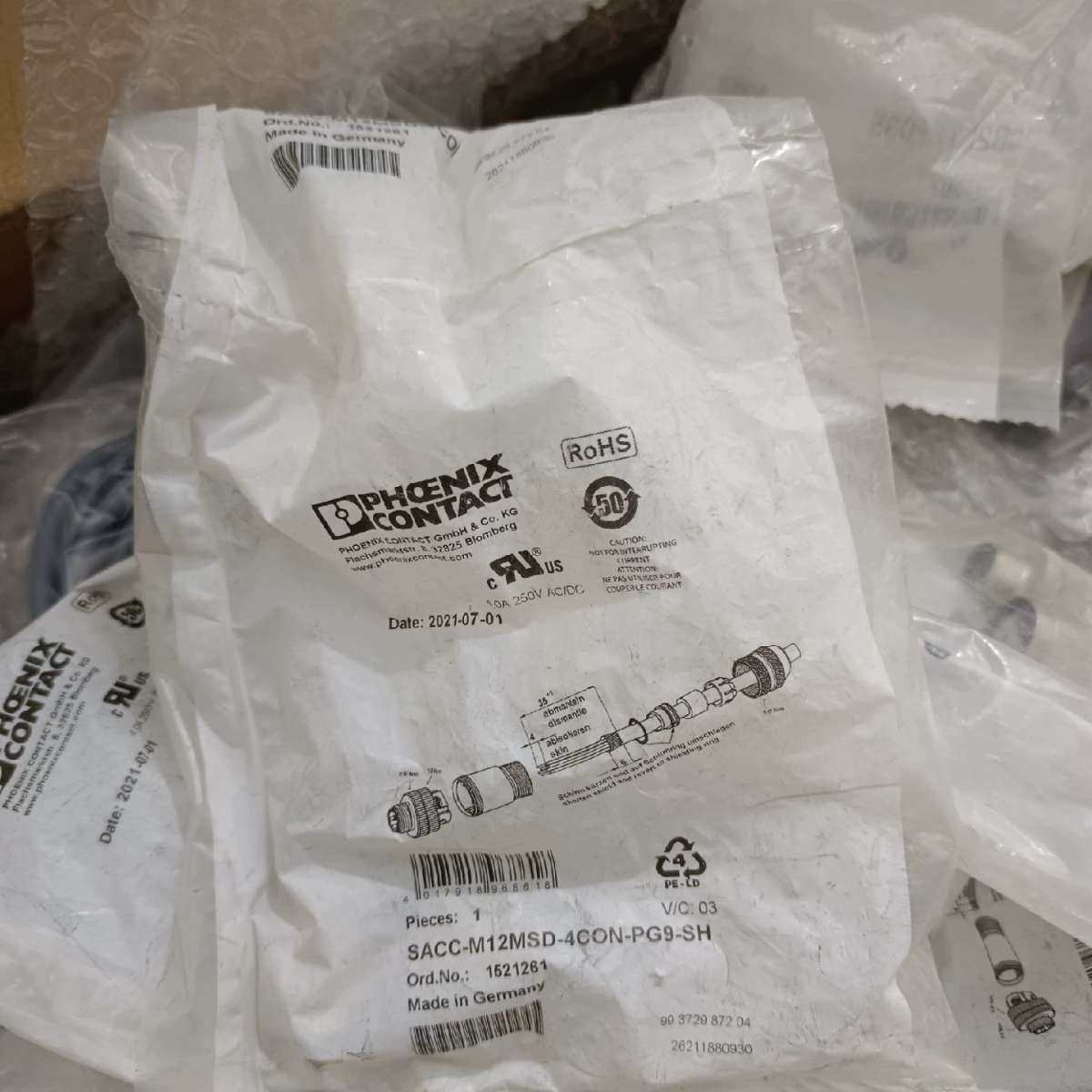 四芯传感器接头SACC-M12MSD-4CON-PG