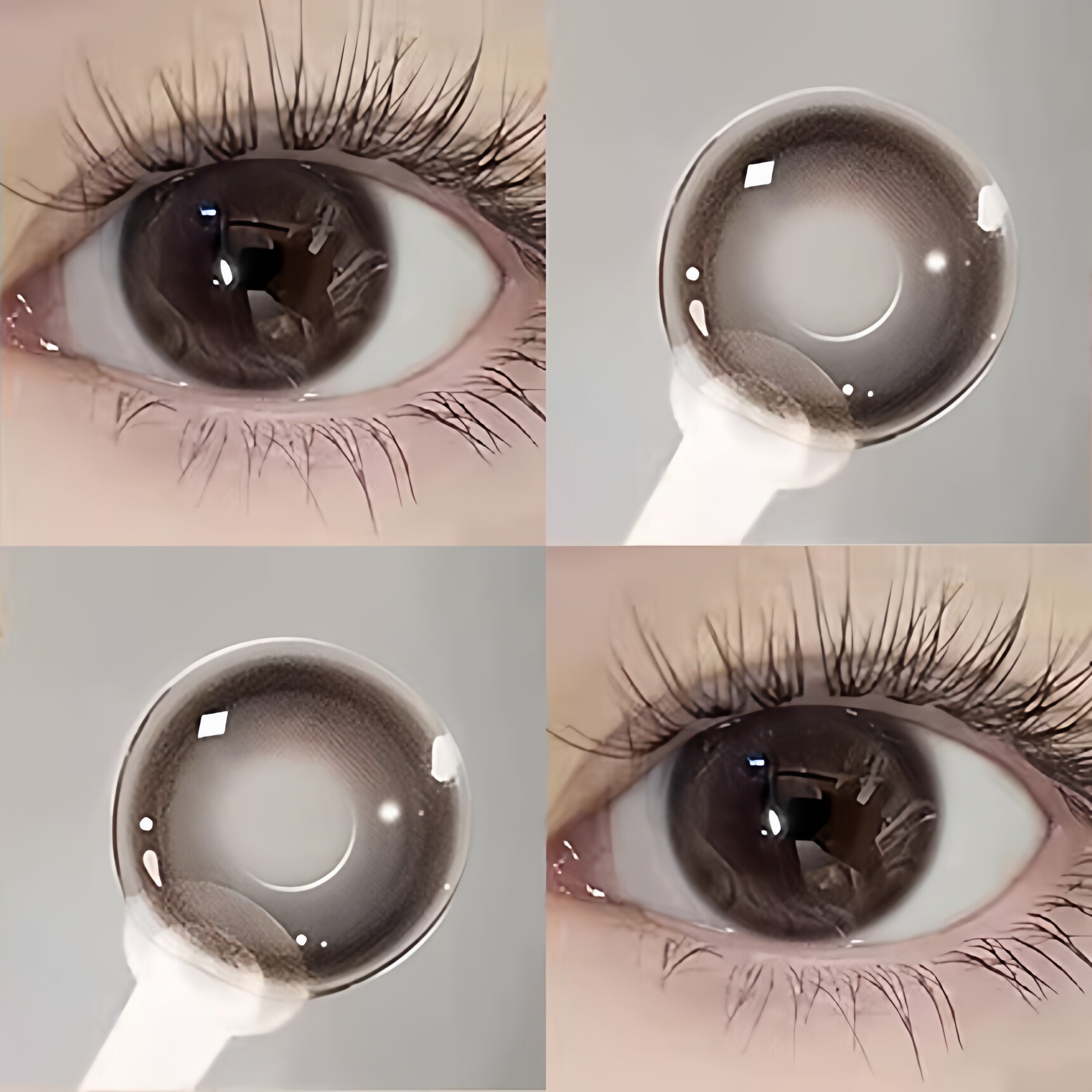 2026新款无锁边显白美瞳日抛30片一次性棕色混血日常彩色隐形眼镜