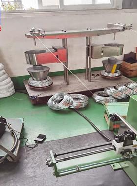 工厂线400型包镀芯78710锌铁丝单倒轴机镀锌铜钢双头倒盘焊头接机