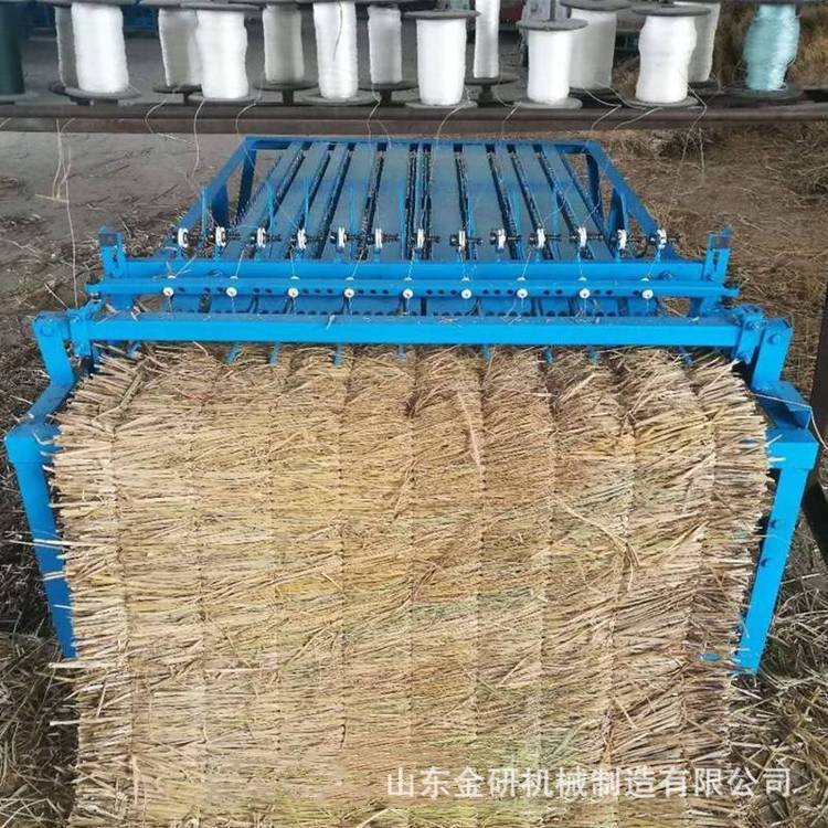 绿化植物被草席机针织细密厚薄可调草帘机麦草蒲草自动锁边编织机