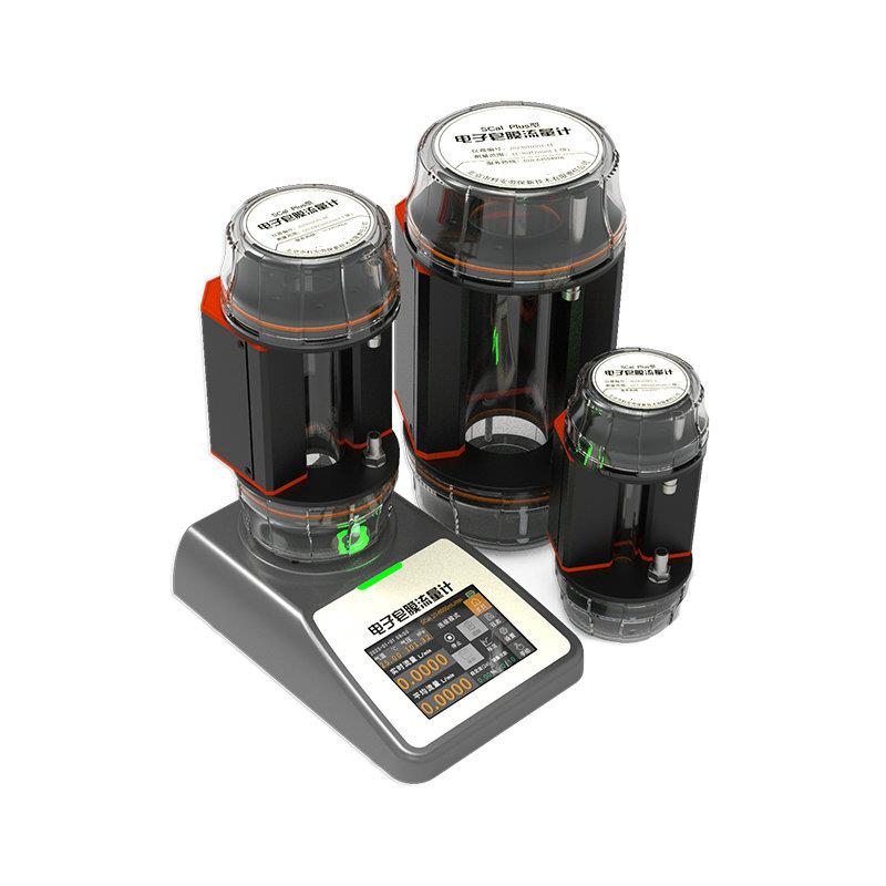 SCal Plus湿式电子皂膜流量校准器 0.3-600mL/min 触摸屏