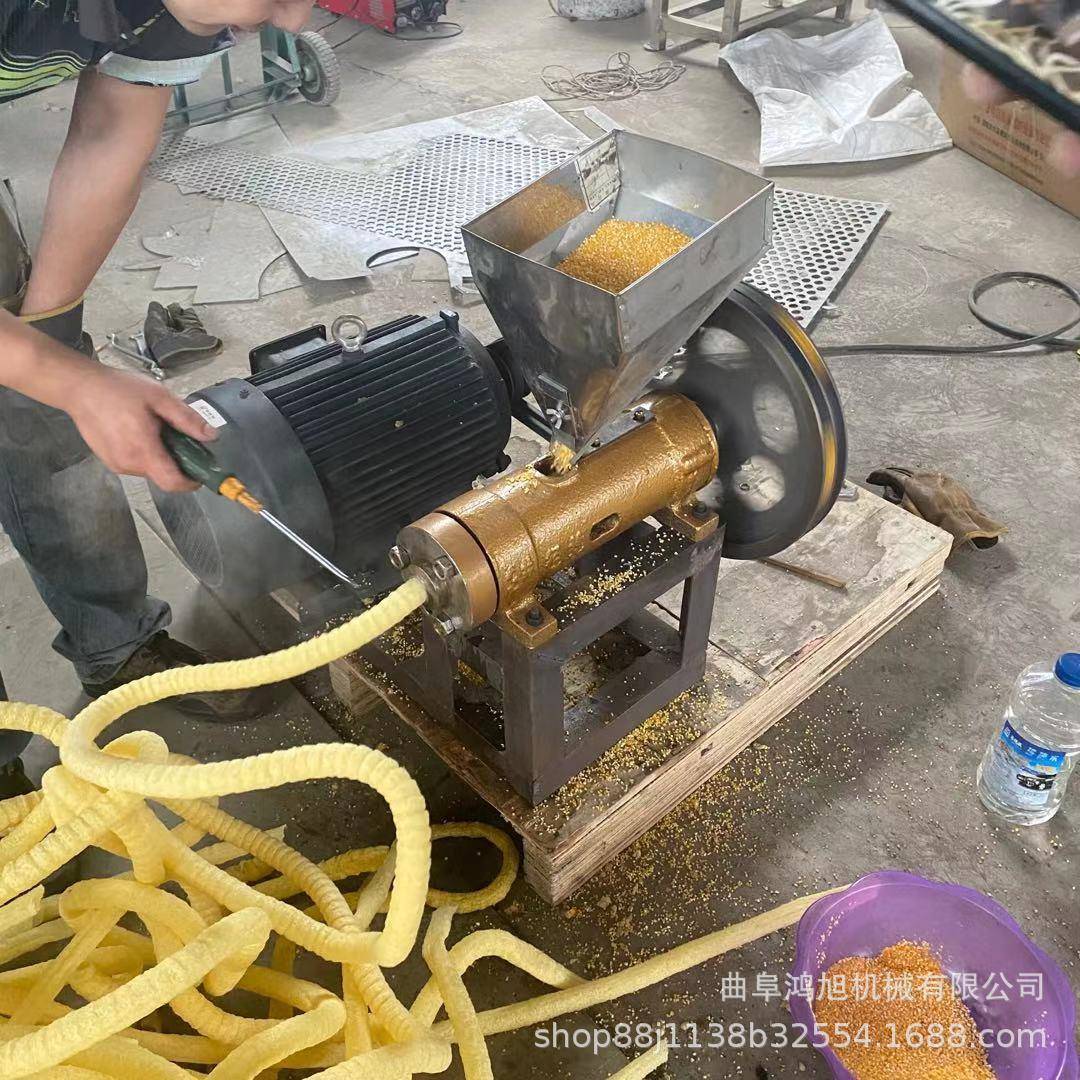 生产小型汽油膨化机 四缸五谷杂粮香酥果机 玉米棒空心棒江米棍机