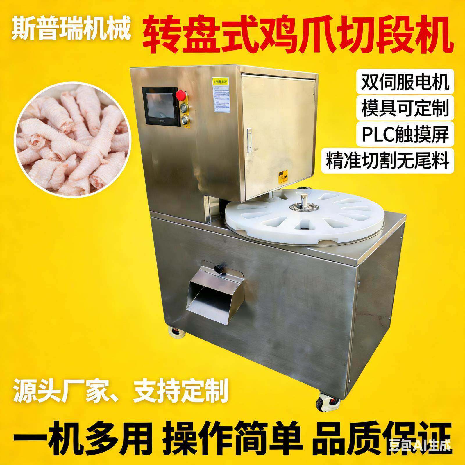 琵琶盘式鸭脖鸡脖冻鲜不锈钢商用转盘自动全自动鸡腿转盘式电动