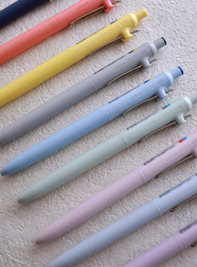 三菱 uniball zento枕头限定黑色中性笔按动水笔