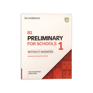 现货原版 2020年新版剑桥PET考试官方全真模拟试题校园版真题集 B1 Preliminary for Schools 1 赠音频和答案