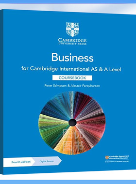剑桥国际Alevel 商务科教材(2023考纲版) Cambridge International AS & A Level Business Coursebook/Workbook/Exam Preparation