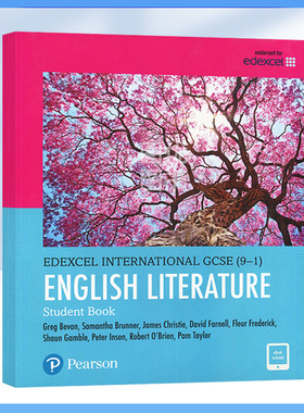 爱德思考试教材IGCSE英语文学(含电子书) Edexcel International GCSE (9-1) English Literature Student Book 英文原版 国际学校