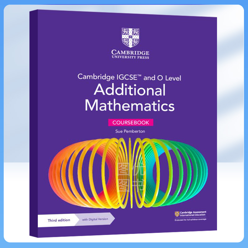 剑桥IGCSE附加数学(2025考纲版) Cambridge IGCSE and O Level Additional Mathematics Coursebook/Practice(含电子码) 国际课程 书籍/杂志/报纸 进口教材/考试类/工具书类原版书 原图主图