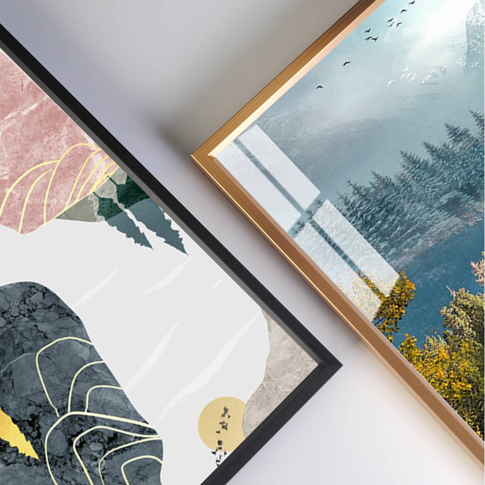 铝合金画框装裱挂墙裱画框4k八开a3金属边框画框外框定制任意尺寸