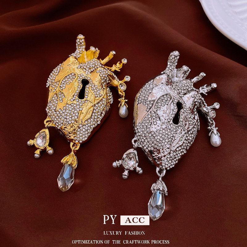 金属夸张胸花vintage个性潮流小