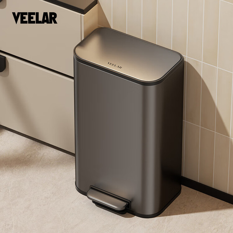 VEELAR厨房垃圾桶厨房家用脚踏