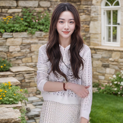 MieleKohler秋季新款镂空毛衣女