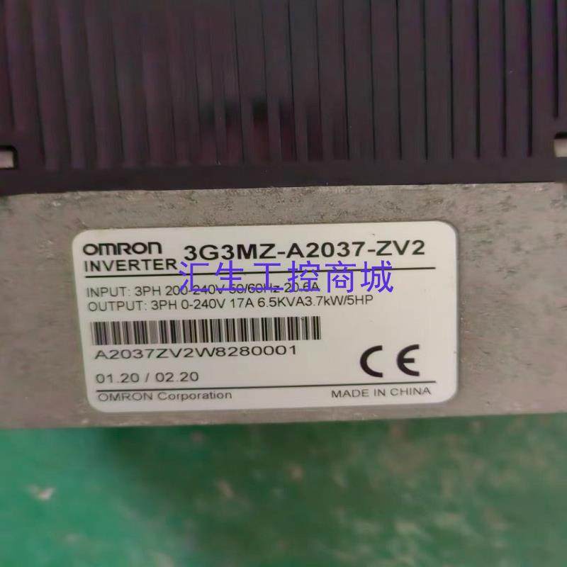 [汇生工控]欧姆龙3G3MZ-A2037-ZV2变频器j