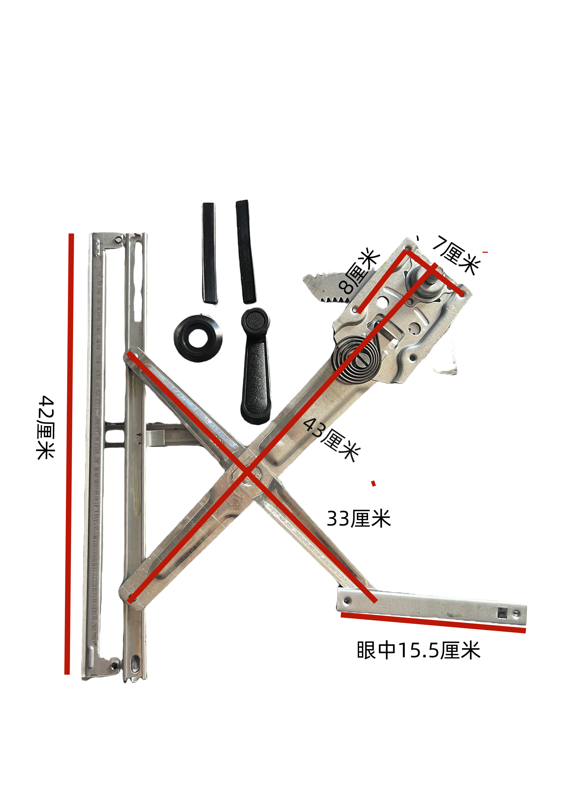 金迪电动五门车玻璃摇窗器总成金迪电动车升降器老年代步车摇窗器