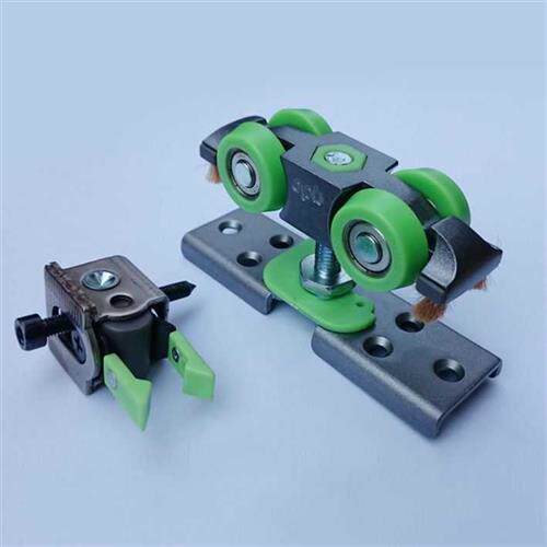 阻尼吊轨木门玻璃推拉门滑轮80公斤移门轨道 静音1米新品