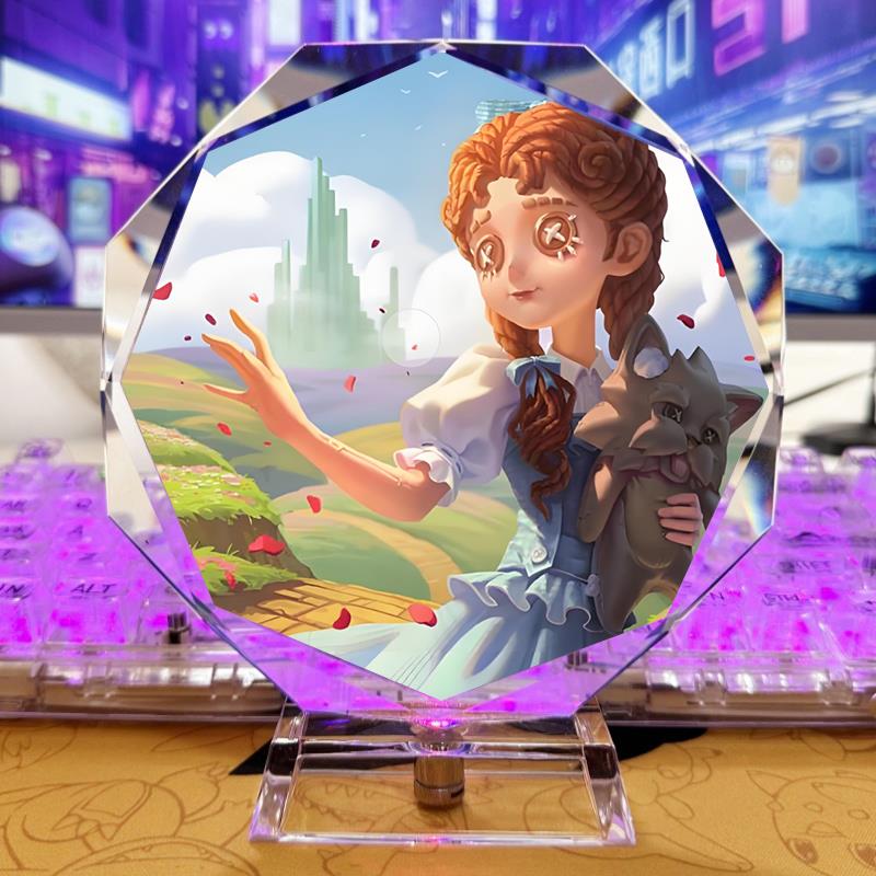 第五人格周边小夜灯生日礼物桃乐丝红夫人杰克医生黯水晶摆件手办