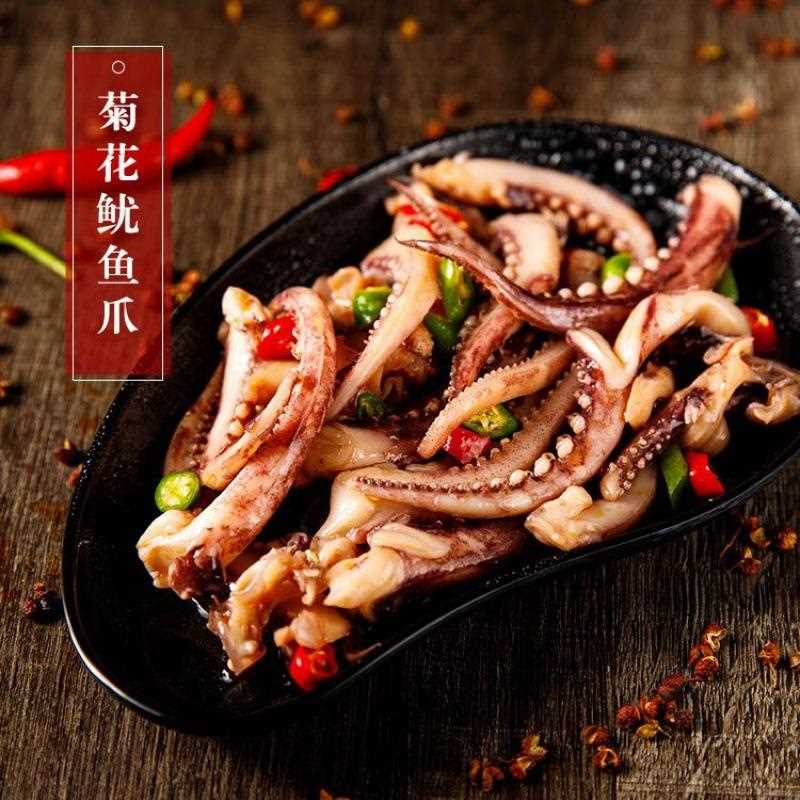 爆头麻辣八爪鱼熟食海鲜罐头网红八爪鱼零食章鱼足即食香辣鱿鱼须
