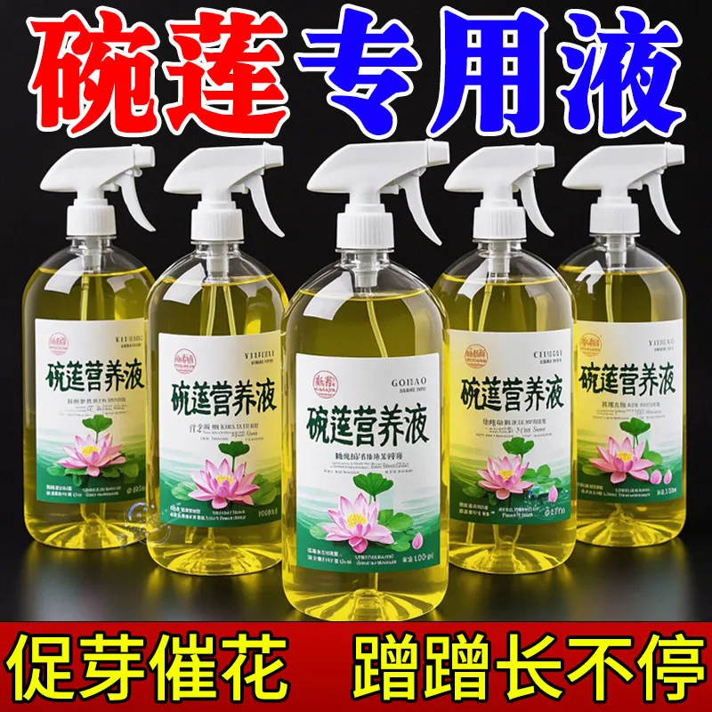 睡莲碗莲营养液通用水溶肥水培种子发芽生根促开花防黄叶园艺肥料