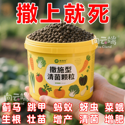 清菌颗粒撒施型防病害瓜果蔬菜大田作物抗土传增抗性通用生物菌肥