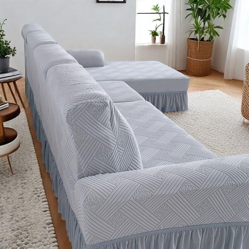 三人位加贵妃沙发套沙发套罩万能通用型贵妃沙发套沙发垫组合定制