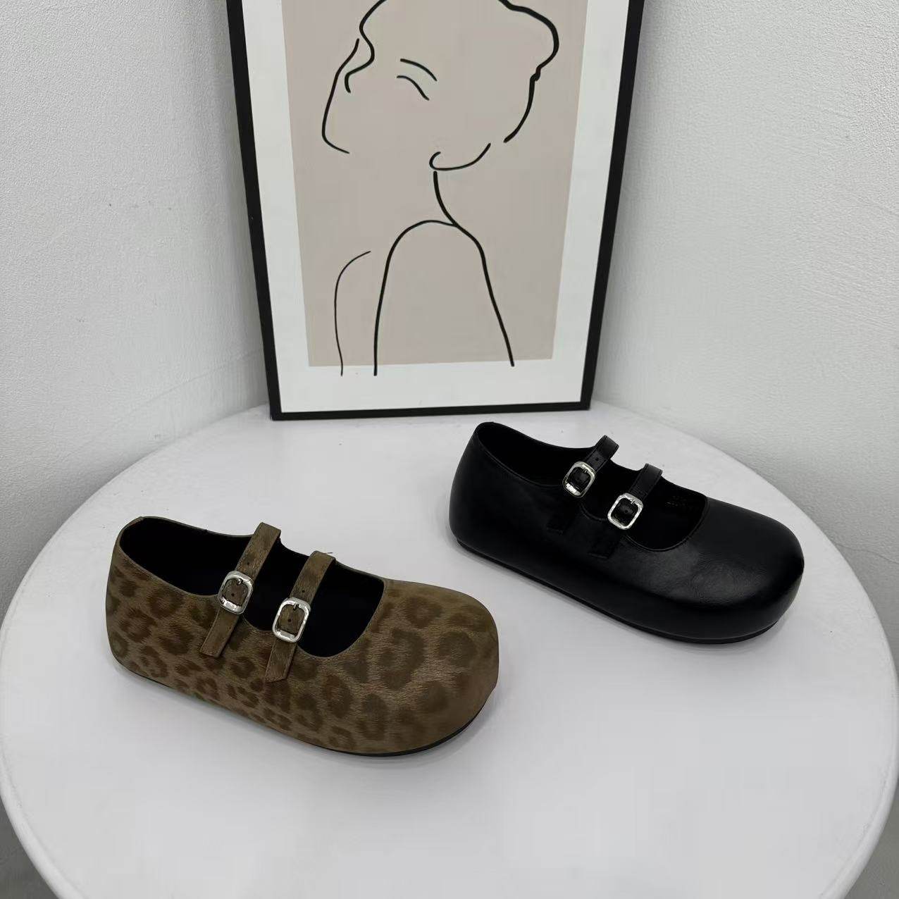 2026春季新款内增高学院风双扣带玛丽珍鞋女平底舒适圆头浅口单鞋,女鞋,勃肯鞋/软木鞋,淘宝优惠券,粉丝福利购,淘宝优惠卷