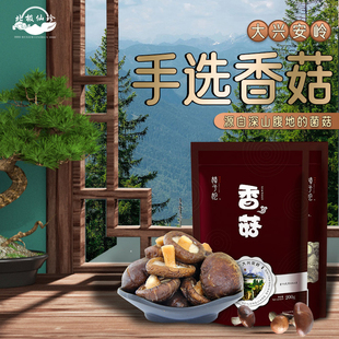 大兴安岭香菇手选菌蘑类子中国美味小鸡土特产级子营养一山珍干货
