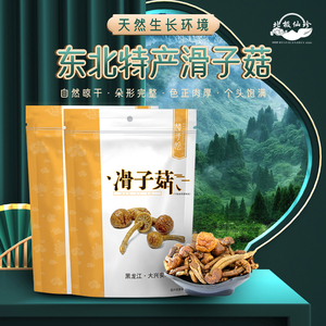 大兴安岭有机滑子菇东北土特产级香菌类子小营养美味山珍干货100g