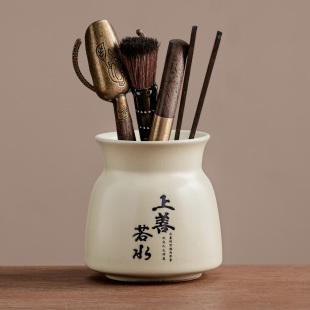 茶针茶夹养壶笔6件套家用功夫茶具上善若水 紫砂茶道六君子套装