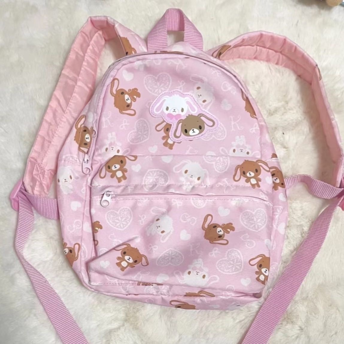 卡通日系美乐蒂双肩包甜美清新少女可爱书包印花背包大容量