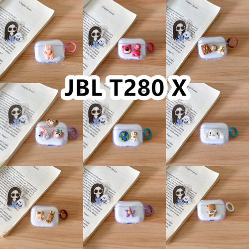 适用于JBL T280 X耳机套透明DIY手作经典卡通保护套防摔可爱