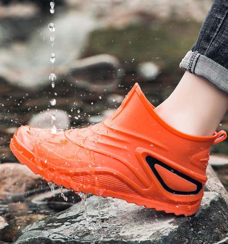 男童鞋夏季儿童外穿一脚蹬雨鞋防水防滑中大童女童户外徒步登山鞋