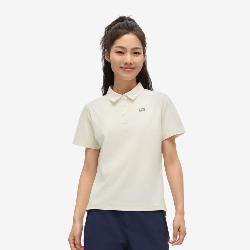 LNG25春夏新品简约通勤女款纯色速干运动防晒短袖POLO衫