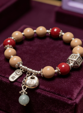 新品白龙涎合香珠六字真言手链女中草药材文玩手串手饰首饰批发