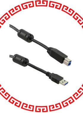 103-1030-BL-F0300 USB3.0 A/M-B/M WITH FERRITES, 3M