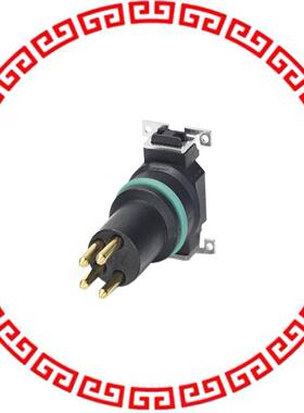 1412256 CONN MALE INSERT 4POS GOLD SLDR