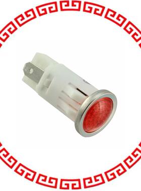 1092QD1-28V LED PMI, RED, SEMI-DOME, 28V, 3/