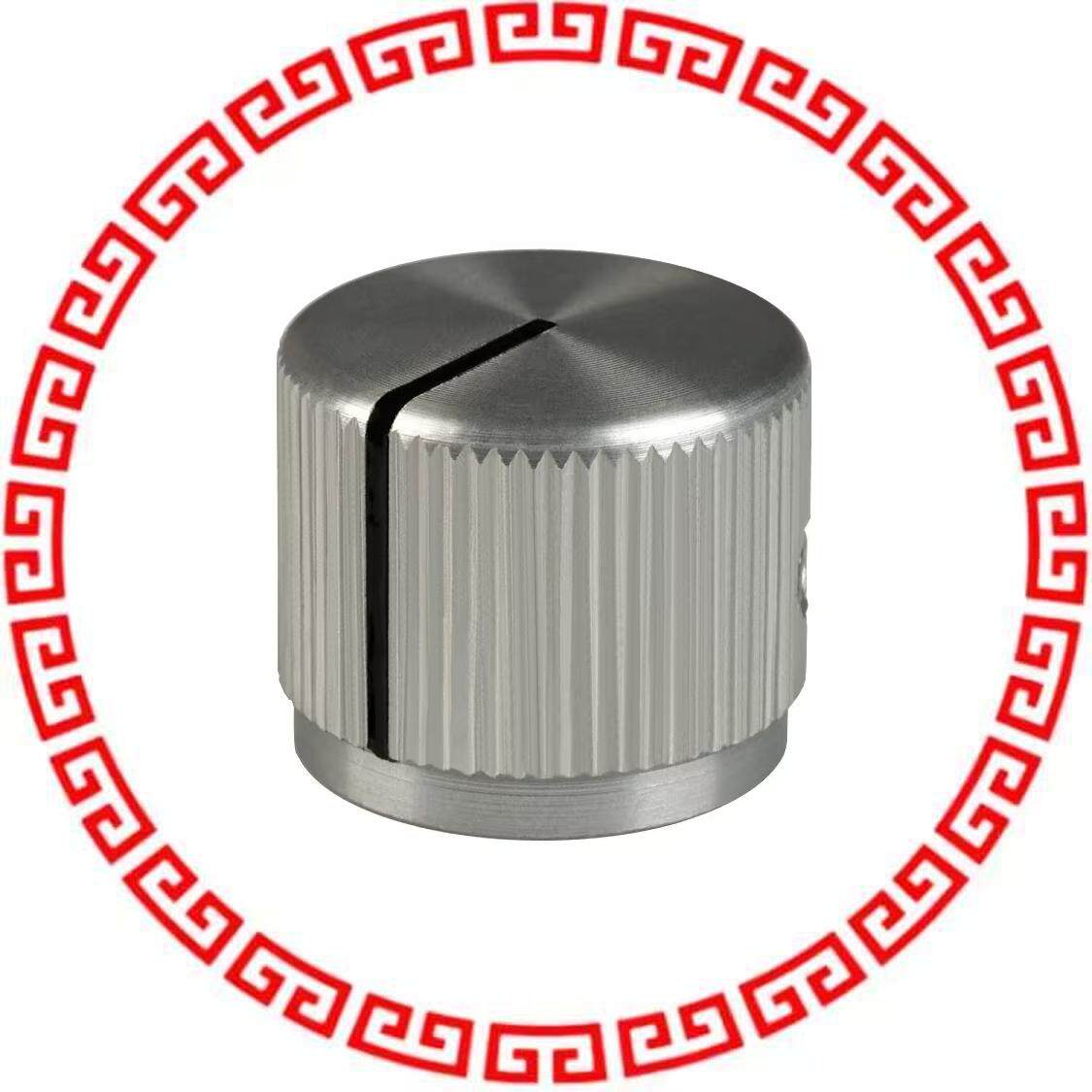 JD-75-1-5 KNOB KNURLED 0.250 METAL