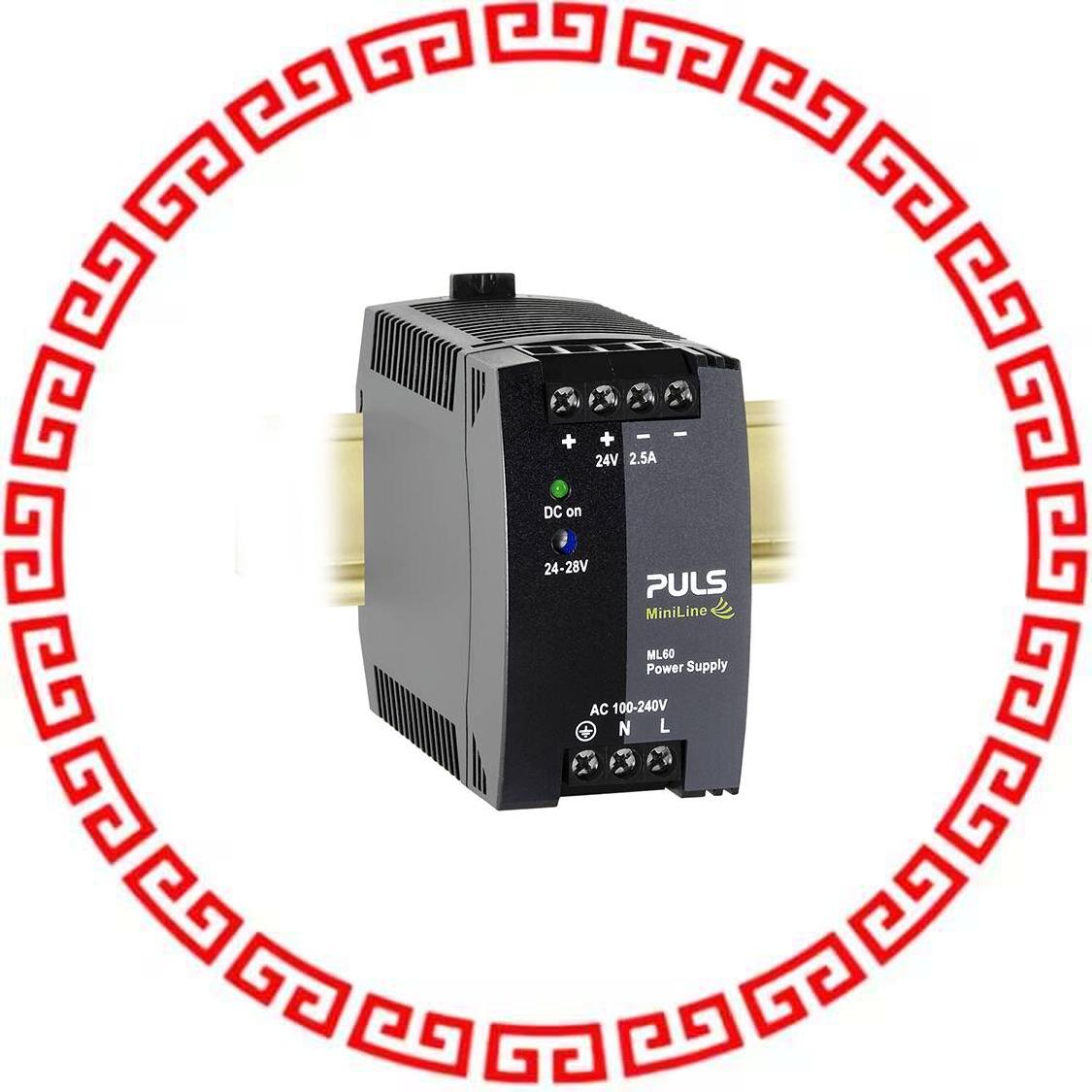 ML60.241 DIN RAIL PWR SUPPLY 60W 24 2.5A