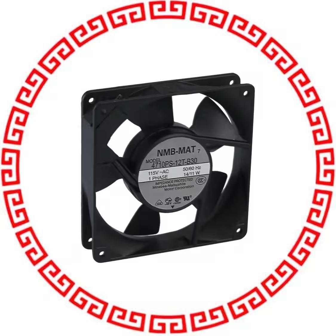 4710PS-12T-B30-A00 FAN AXIAL 119X25.5MM 115VAC T