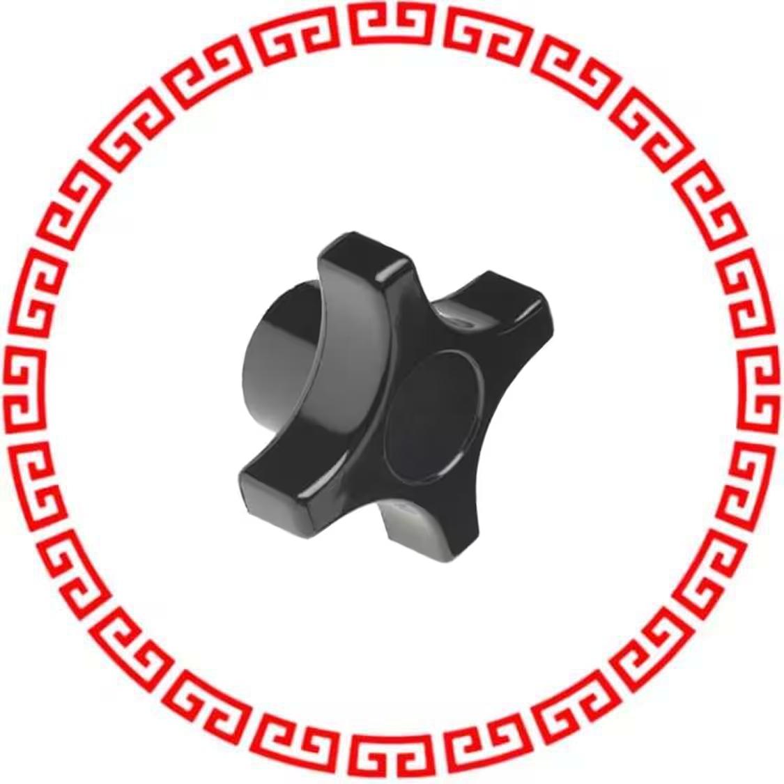 2830BJ KNOB 4 ARM 3/8-16 PHENOLIC