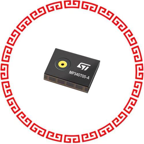 MP34DT05TR-A MIC MEMS DIGITAL PDM OMNI -26DB