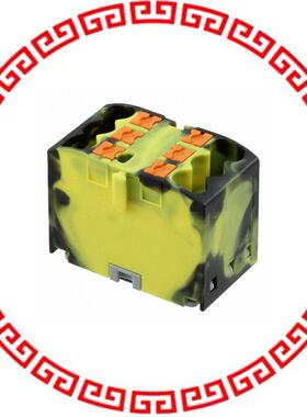 3273414 DISTRIBUTION BLOCK BLACK/YELLOW