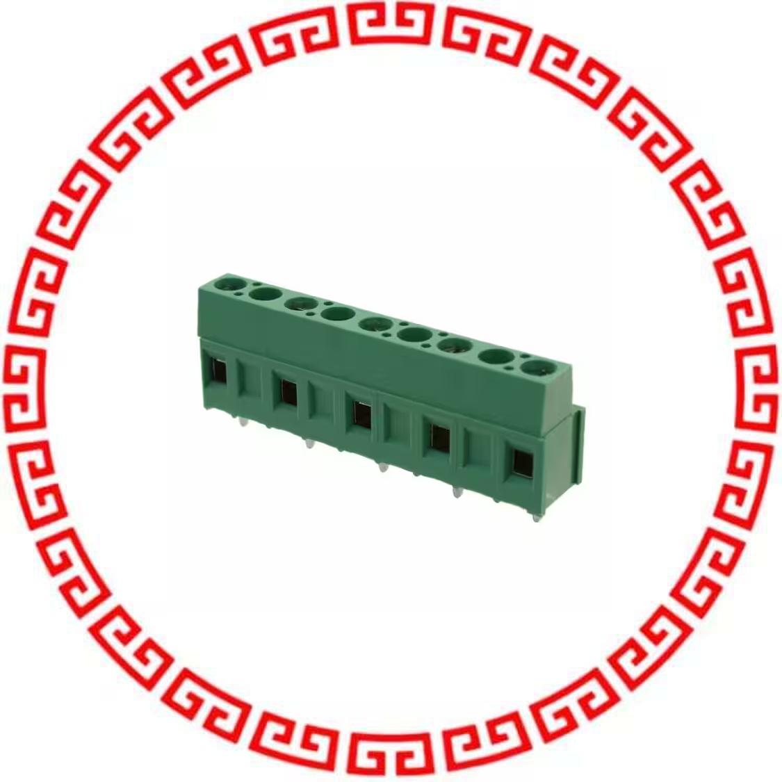 282838-5 TERM BLOCK RCPT R/A 5POS T/H