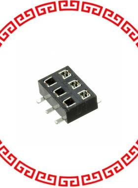 M22-6360346 3+3 DIL LOW PROFILE SMT SOCKET