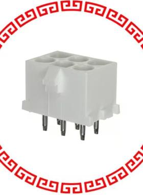 350834-4 CONN HEADER 6POS VERT .250 GOLD