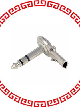 50-00185 CONN PLUG STEREO 6.35MM RA 3COND