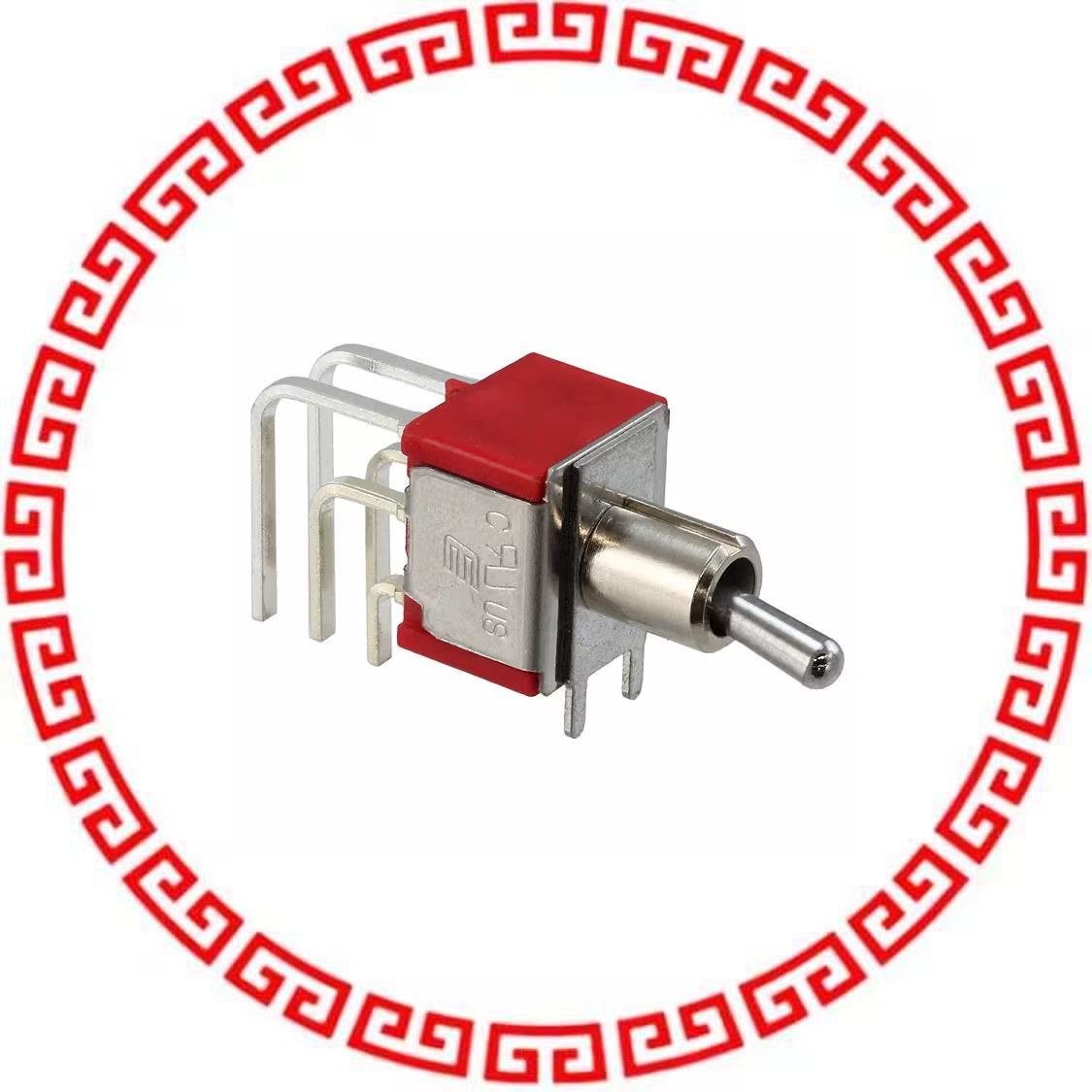 100DP1T2B4M7QE SWITCH TOGGLE DPDT 5A 120V